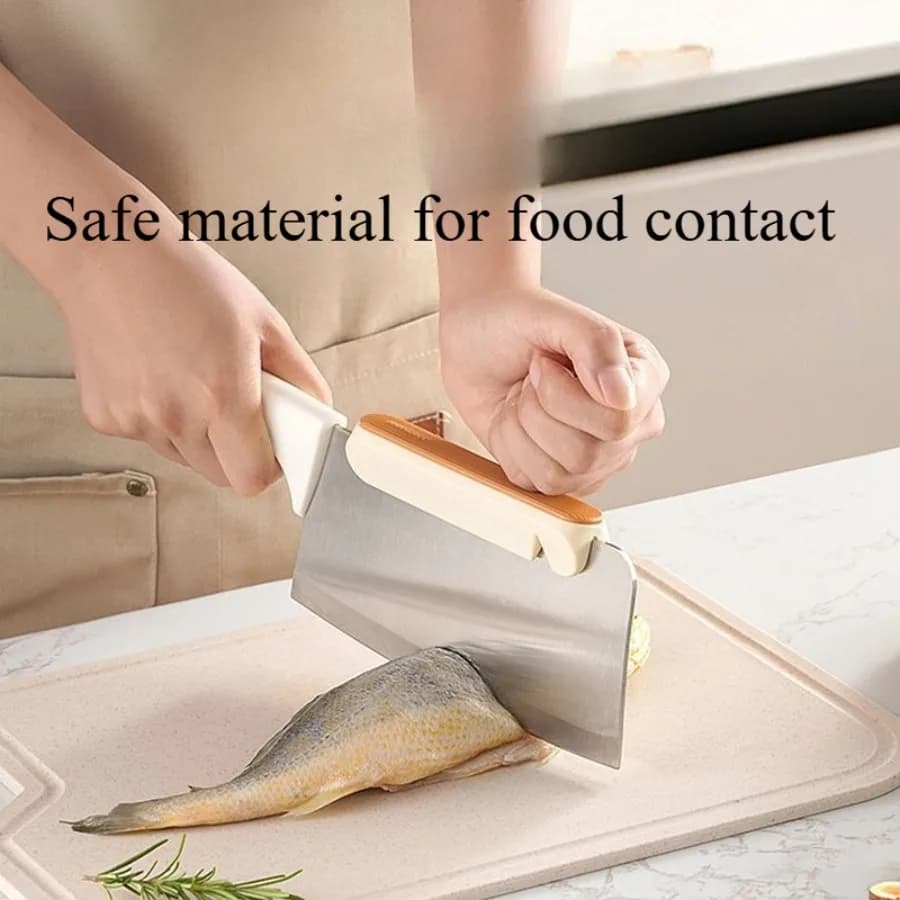 Coltello Paramani posteriore Strumento per affilare in ceramica Materiale in silicone Anti taglio a mano Accessori da cucina multifunzionali per taglierina per ossa