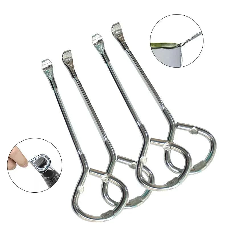 1 pz acciaio legato portatile secchiello per vernice barattolo apriscatole semplice multifunzionale in metallo soda bottiglia di birra apriscatole