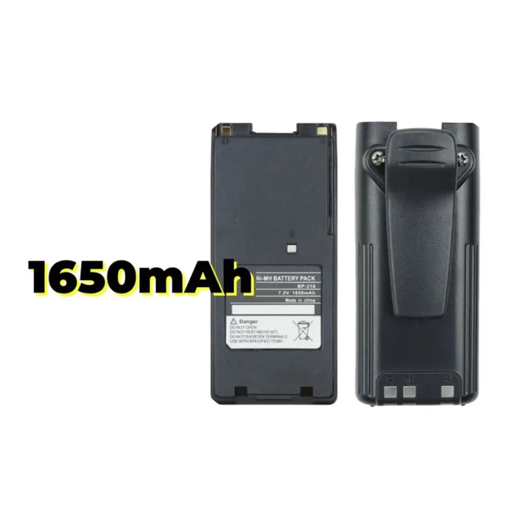 Batteria Ni-mh walkie talkie 1650mah per radio iCom IC-209 IC-V8 IC-V82 IC-F21 IC-35FI BP210