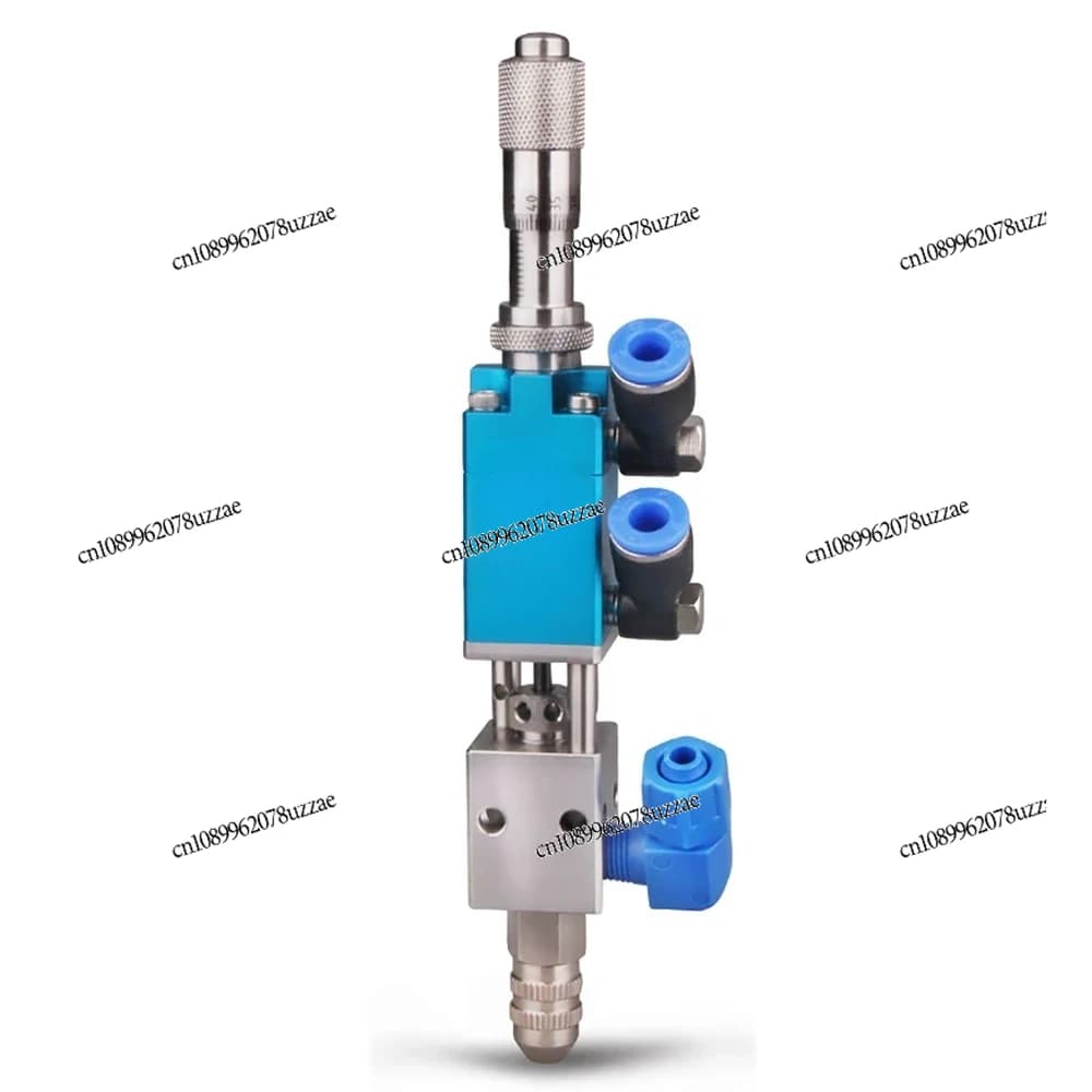 Valvola di erogazione industriale Valvola di erogazione pneumatica per colla ad ago a doppio effetto MY-2121Q con manopola di regolazione micrometrica