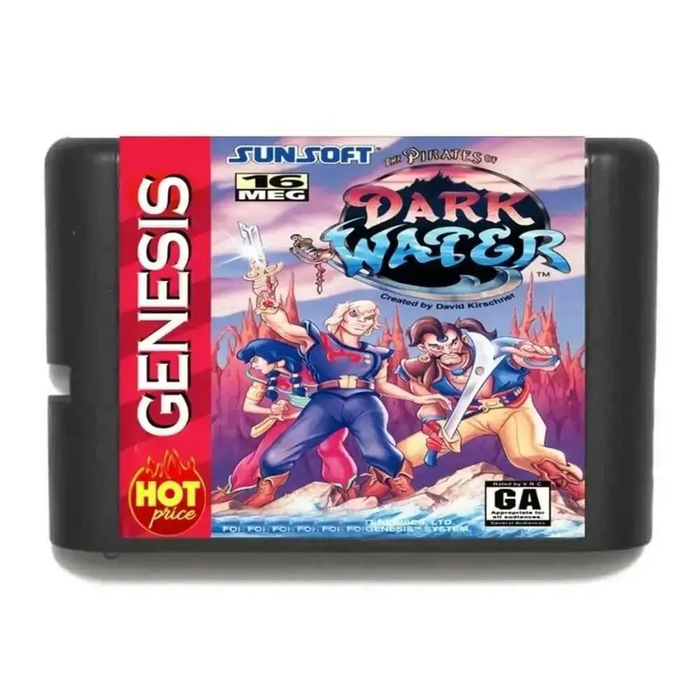 New Arrival Pirates of Dark Water 16 bit MD Game Card For Sega Mega Drive For Genesis