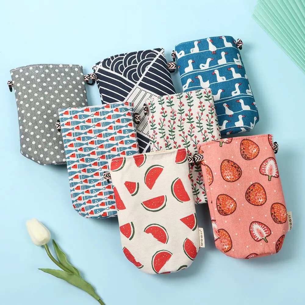 Anti-Hot Tumbler Carrier Tote Bag Cup Pouch Water Bottle Bag Beverage Bag Buckle Bag