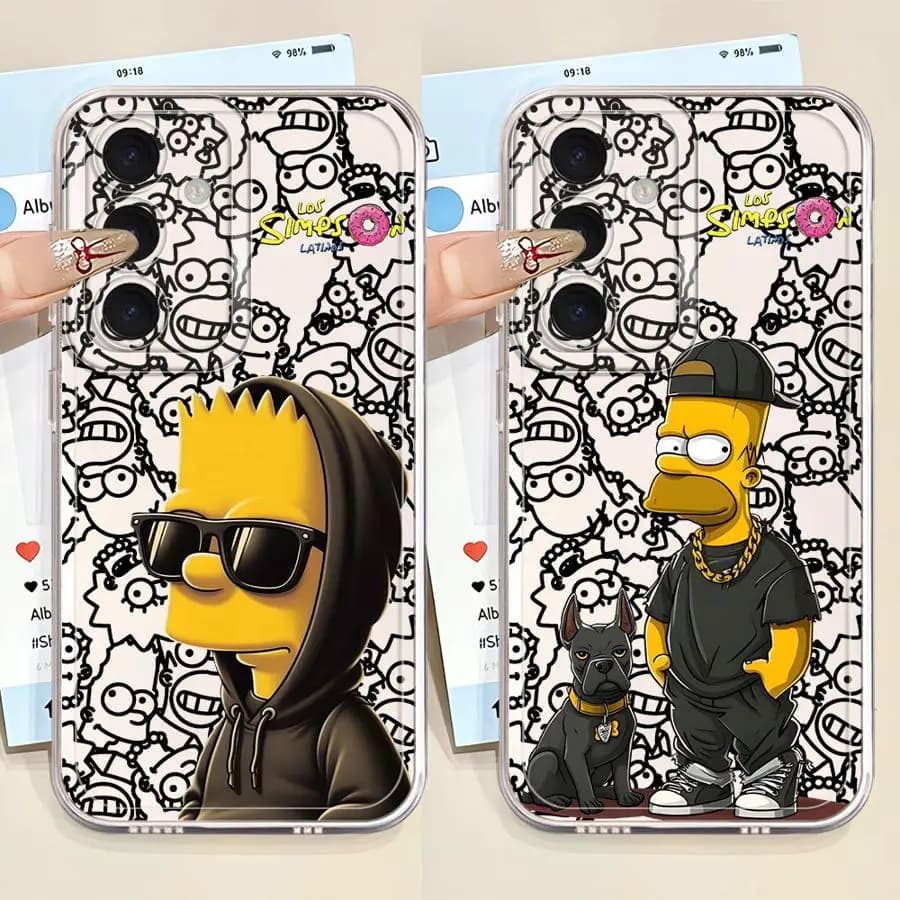 Cover per Telefono The Simpsons Cool Bart per Samsung Galaxy A55 A23 A52 A31 A33 A52 A26 A24 A36 A13 A34 A35 A54 A15 A25 A51 A14