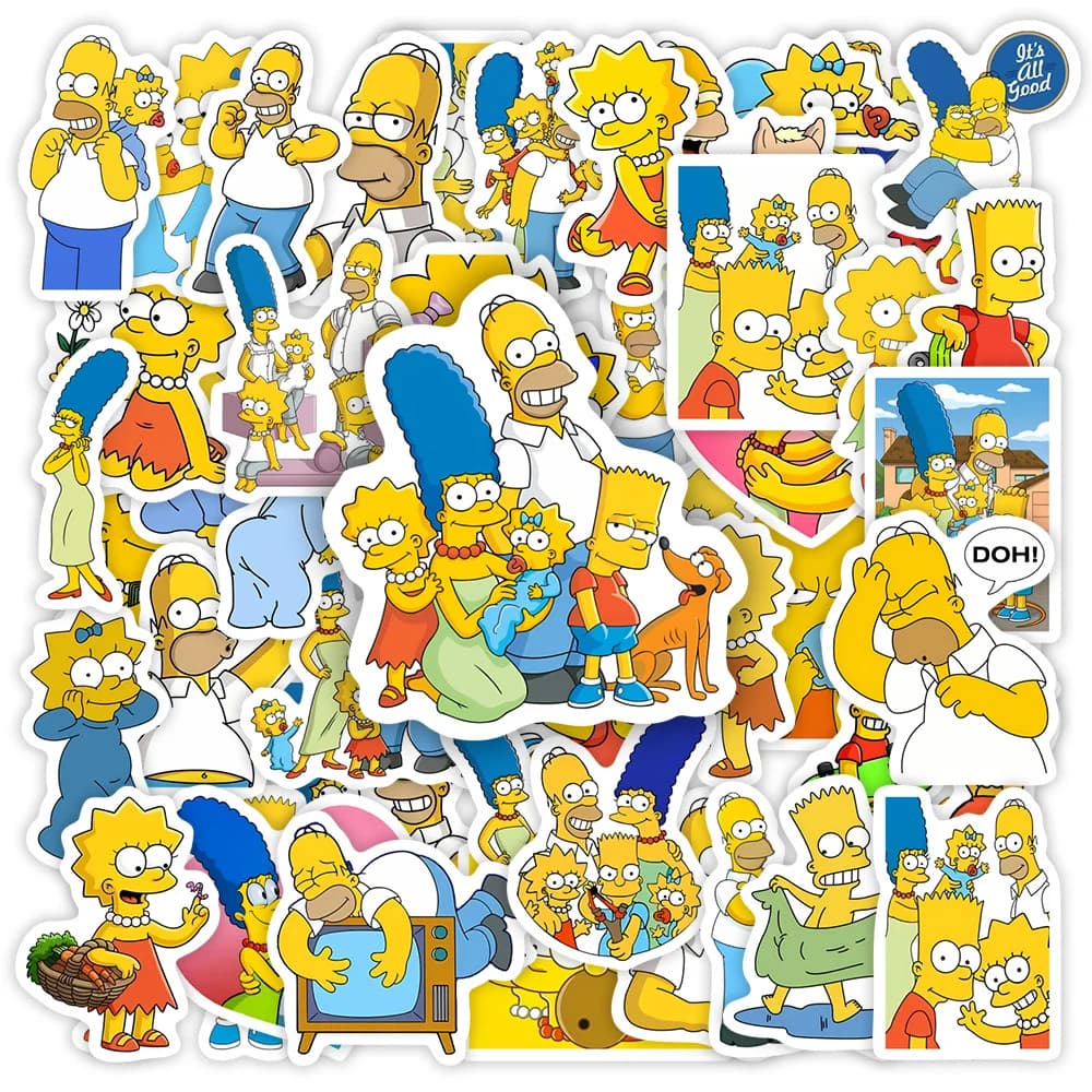 Divertenti adesivi commedia per cartoni animati di famiglia Giocattolo fai da te Regalo Decalcomania decorativa per graffiti per telefono Bagagli Bottiglia per laptop Scrapbook Impermeabile