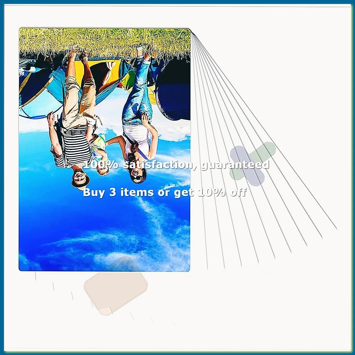 10PCS Sublimation Metal Photo Blank Heat Transfer Paper Picture Sublimation Sign Blank, Aluminum Photo Sign for Design-B-FABY
