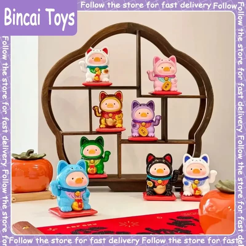 Genuine Lulu The Piggy Lucky Cat Series Blind Box Cute Figure Collection Desktop Ornament Fashion Trend Surprise Gift