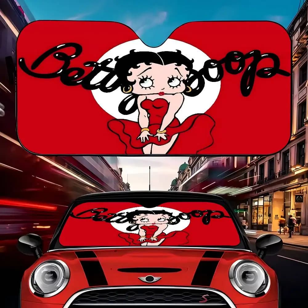 Parasole per Auto B-Bettys Boops Anime, Copertura per Parabrezza Anteriore, Protezione Auto, Visiera per Finestrino