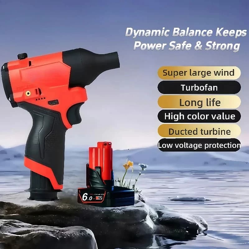 Portable Violent Turbofan for Milwaukee 12v lithium-ion battery stepless speed control wireless handheld fan 160,000RPM