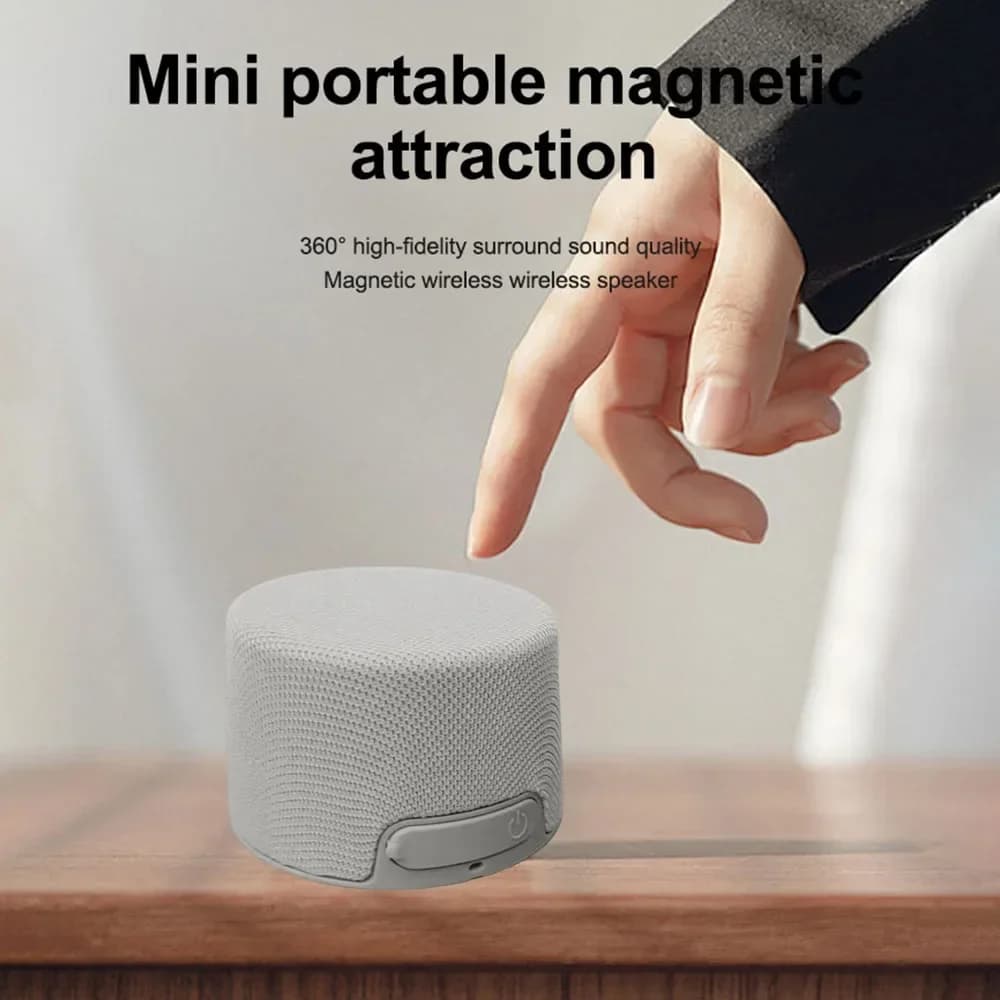 Portable Magnetic Bluetooth Speaker Mini Stereo Sound Wireless Home Outdoor Travel Soundbox Convenient Carry-On Audio Device