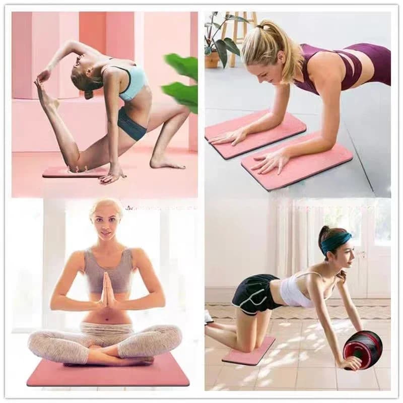 Extra thick TPE yoga mat for women and men, large anti-slip mat for exercises with knee support for home workouts