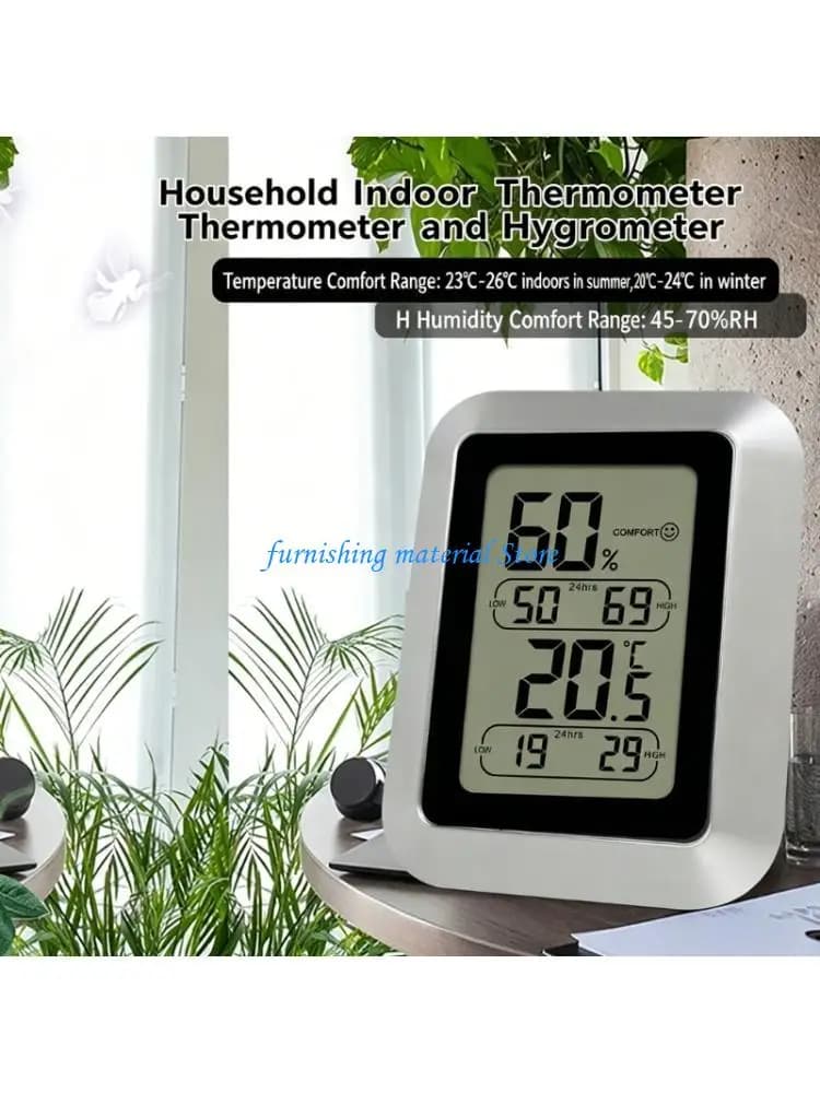 Y5GD Small Digital Temperature Hygrometer Monitor High Precisions Temperature Hygrometer Meter for Greenhouse Office Home