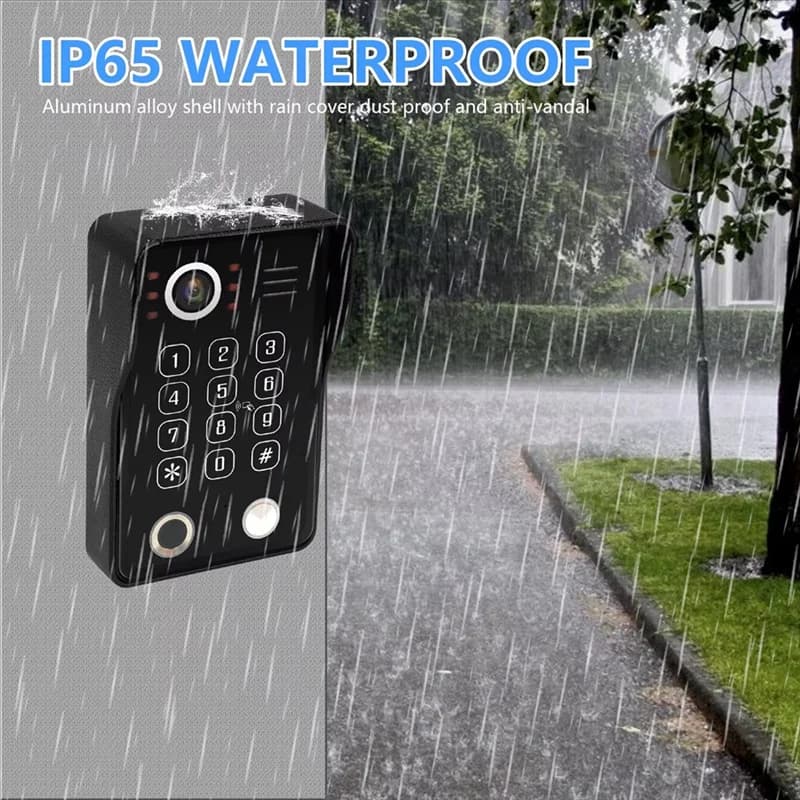 A69evideo Cytophonic system Tuya Smart 1080P Wifi Monitor Digital Improper Unlock Video Entry Cam Bell House Spine US