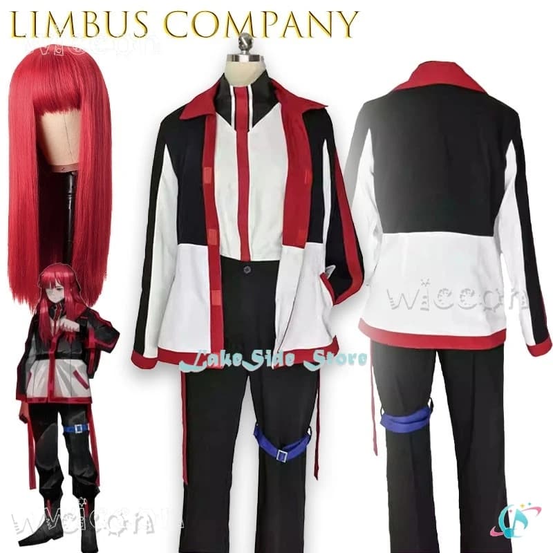 Costume da Adulto Yuri Cosplay, Costumi Limbus Company, Parrucca, Cappotto, Abito, Vestiti per Feste, Uniforme Anime, Abbigliamento per Halloween e Carnevale