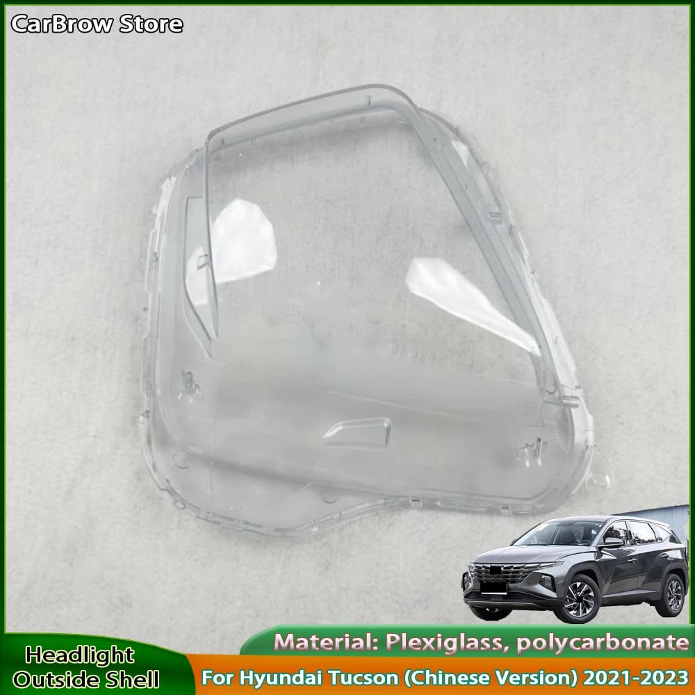 Per Hyundai Tucson (versione cinese) 2021-2023 Accessori auto Faro Borsette Paralume Lente Trasparente Copertura del faro