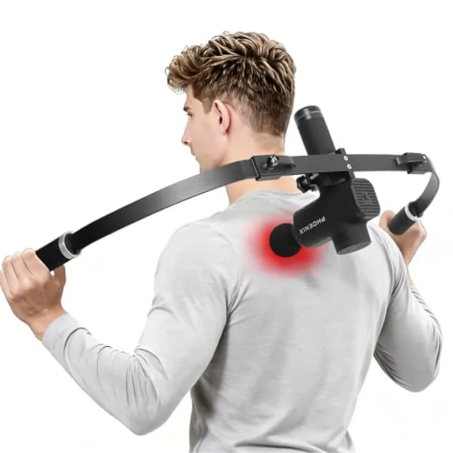 Supporto per Pistola Massaggiante Staccabile, Stabile e Portatile, Compatibile con la Maggior Parte delle Pistole Massaggianti, per Maniglia di Estensione Posteriore