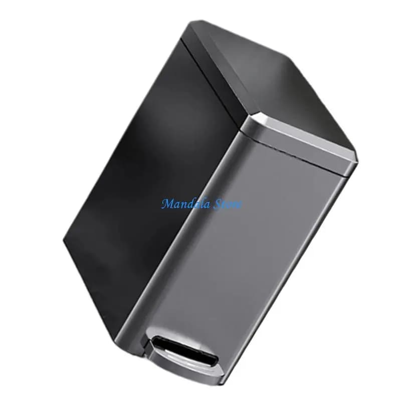 U2JC Stainless Steel Trash Bin Large Capacity Rustproof Waste Can Quiet Operations