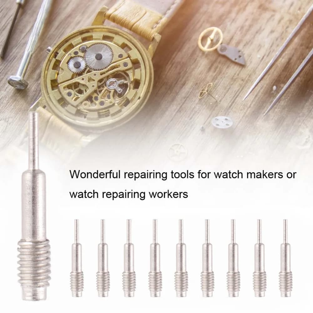10pcs Metal Watch Strap Adjuster Needle Different Colors 1.6 x 0.25cm Watch Band Pin Punch Tool Watch Band Link Pin Remover