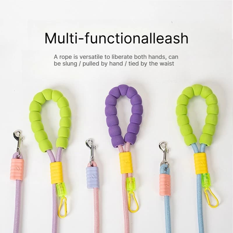 B Cross Body Wearable Dog Leash Cloud Foam Cotton Handle P Leash For Dog Walking Outdoors