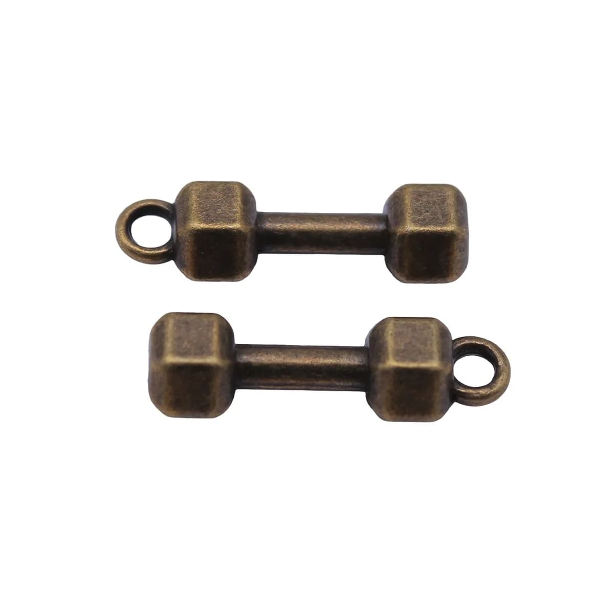 Vintage Gym Sports Metal Charms Dumbbell Roller Skate Pendants For Athlete Fitness Handmade Jewelry Making Supplies