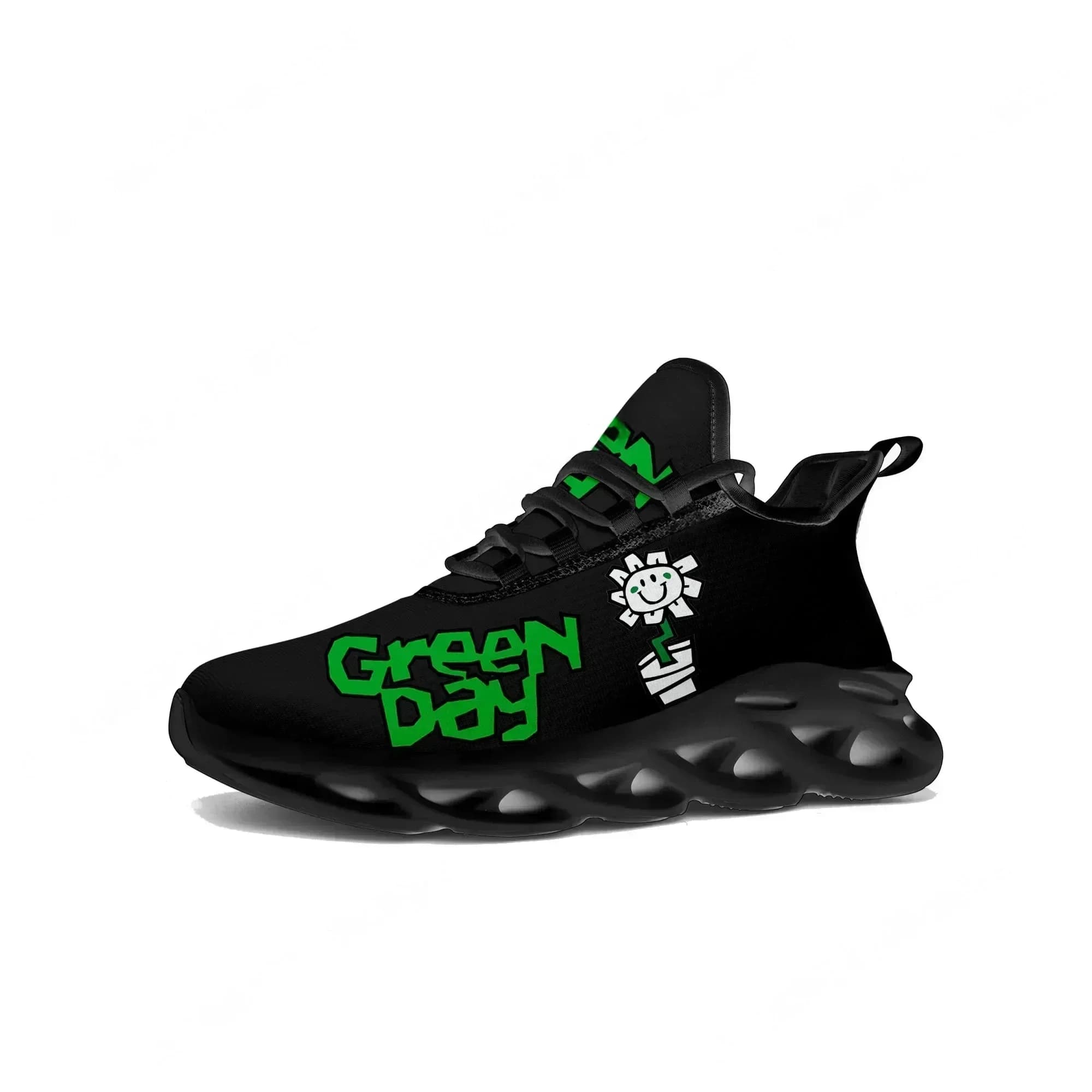 Green Day Flats Sneakers Mens Womens Sports Running Rock Band Shoes Good Quality Sneaker Lace Up Mesh Footwear Custom Made Shoe