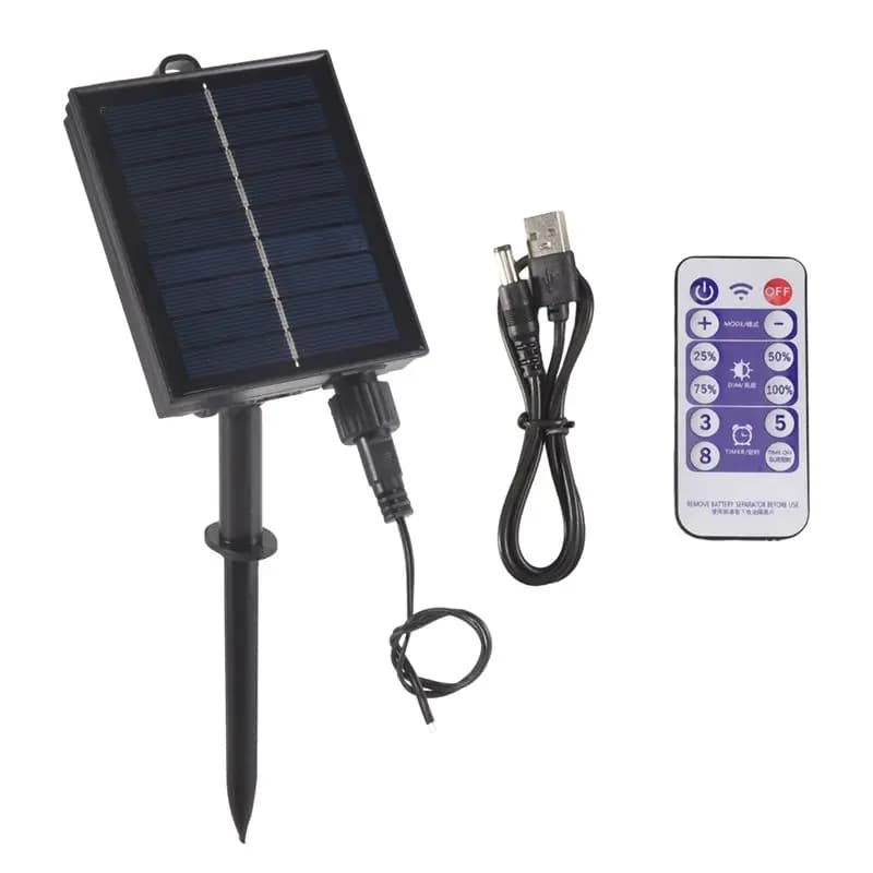 Kit di controllo per pannello solare da 1200 mAh con batteria al litio per lampade a striscia LED da 3,7 V 24 V, ricarica CC, facile installazione - AT30