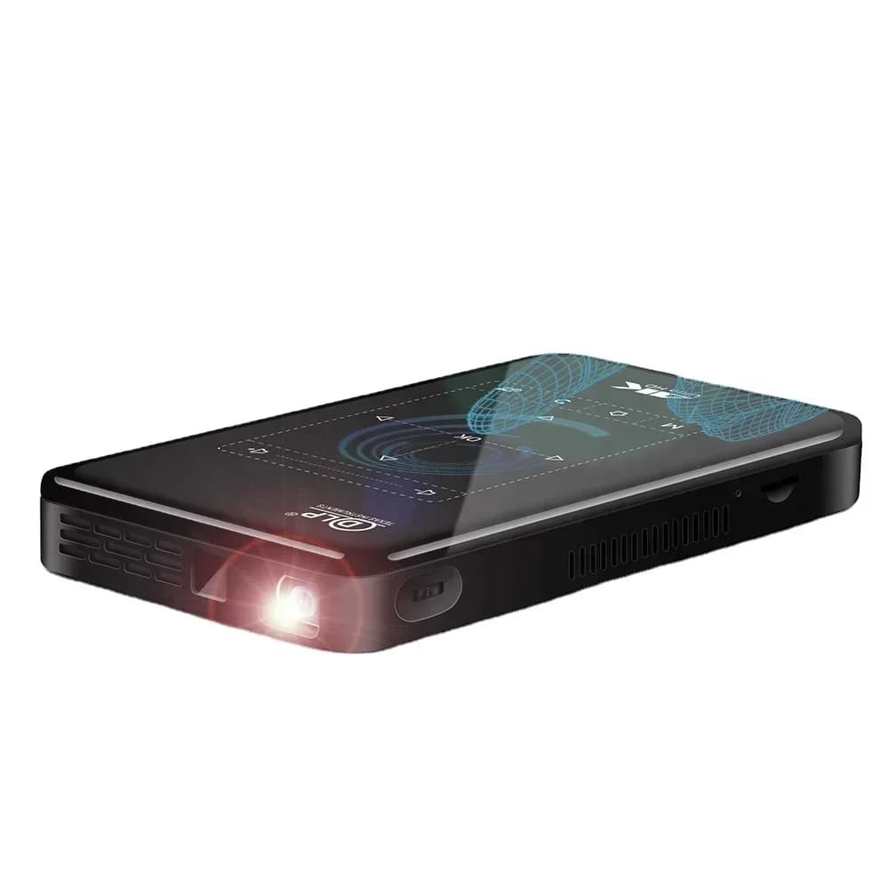 Proiettore mini portatile premium 2026 Android 9 1G 8G con ingresso HDMI, proiettore cinematografico 3D 4K P09-II con mirroring DLP WVGA