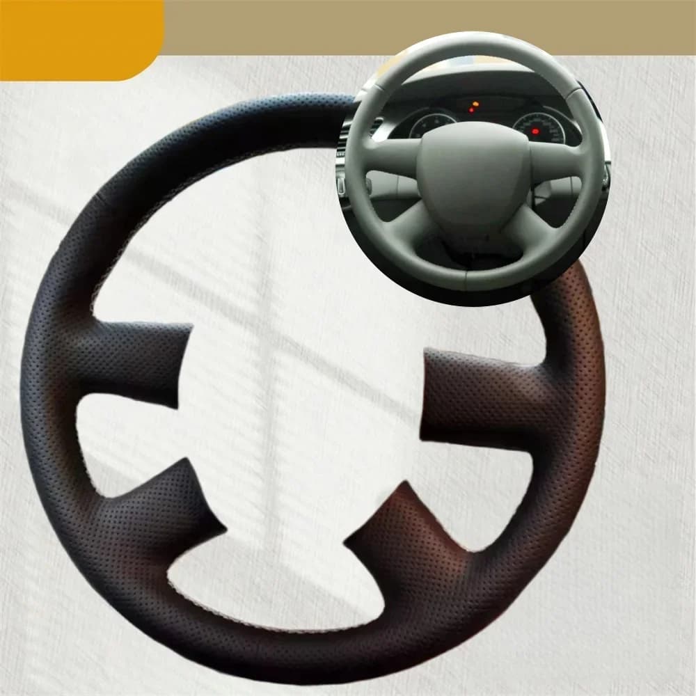 Car cover for Audi A4 B7 B8 A6 C6 2004-2011 Q7 2005-2011 Car accessories Artificial leather steering wheel