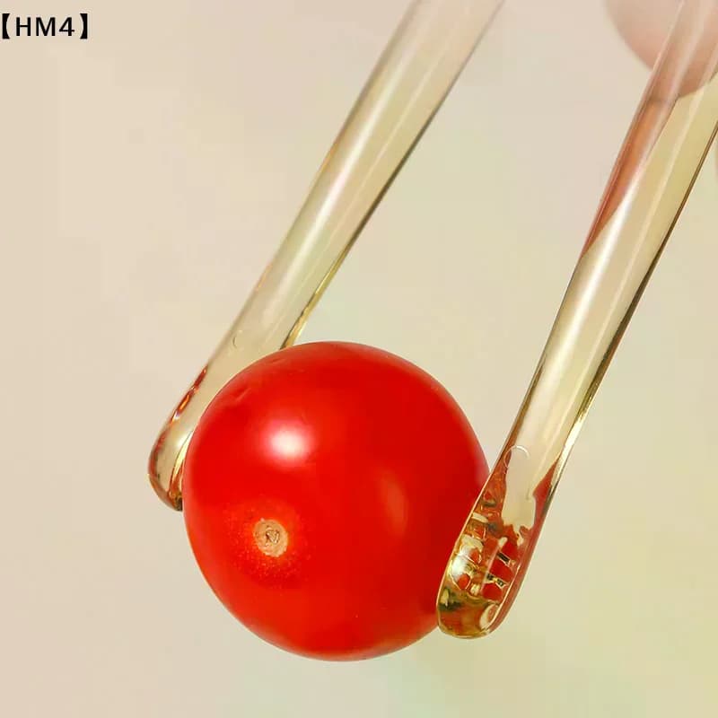 1 paio di bacchette trasparenti per bambini, con disegni animati, per l'addestramento, in materiale alimentare, con scatola portaoggetti.