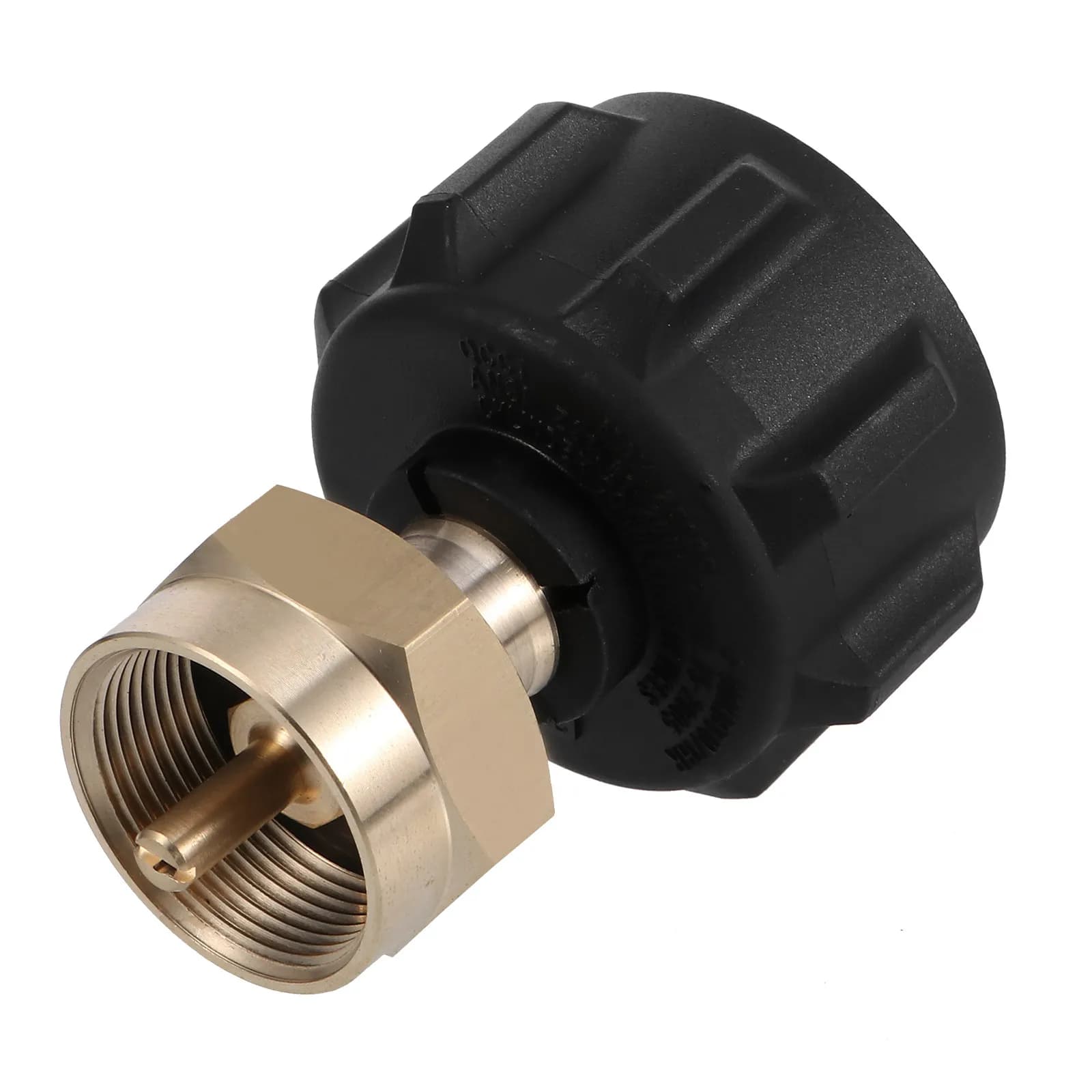 Adattatore per Ricarica Serbatoio Gas da Campeggio 1Lb, Convertitore Propano in Ottone, Connettore per Fornello BBQ con Filettatura Standard USA, Strumento di Ricarica