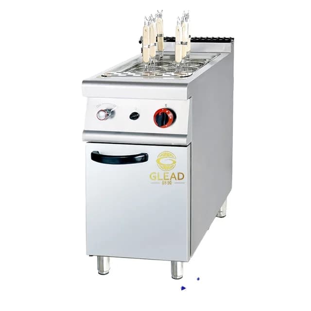 Fornello per pasta G con armadio Fornello per ramen Fornello bollente per noodle Attrezzatura da cucina commerciale Macchina per pasta