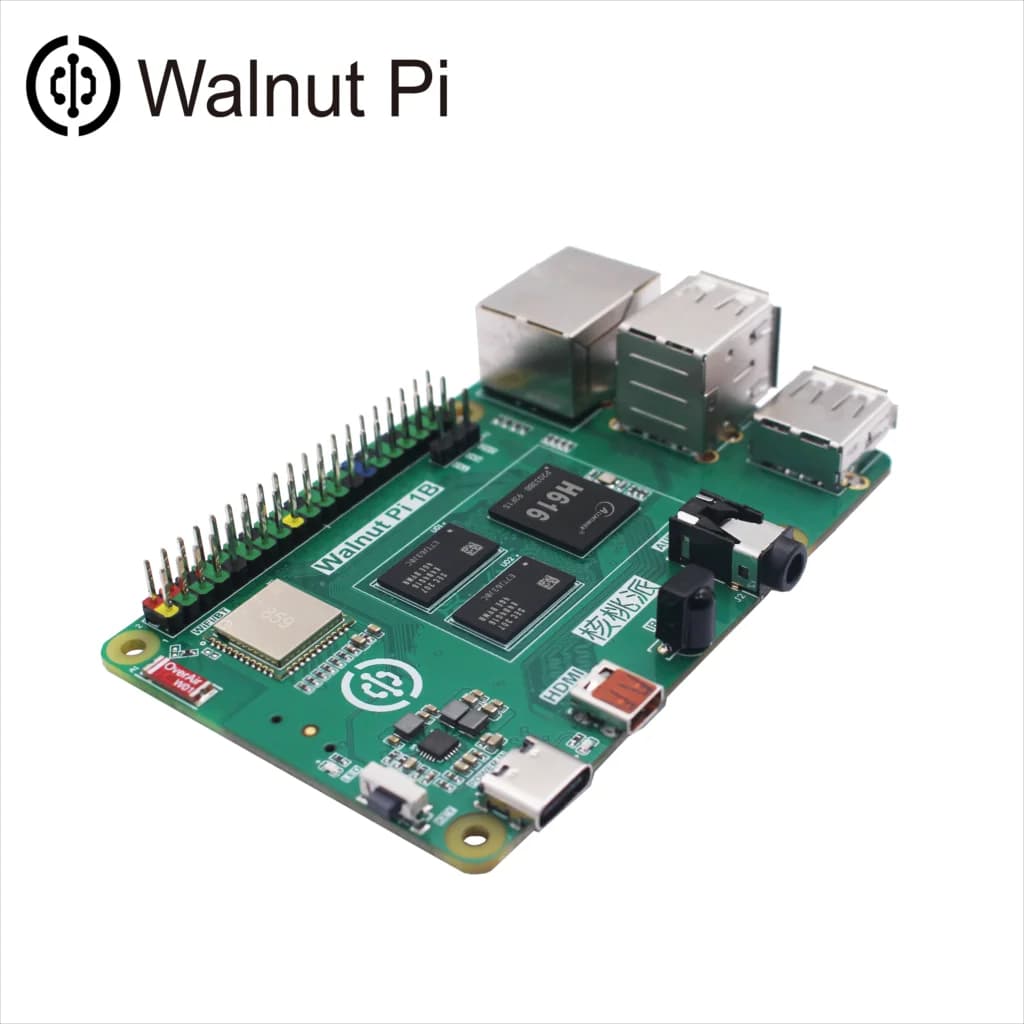Walnut Pi 1B 1GB di RAM DDR3 Allwinner H616 WiFi Bluetooth Mini PC Scheda di sviluppo SBC Computer a scheda singola WalnutPi RaspberryPi