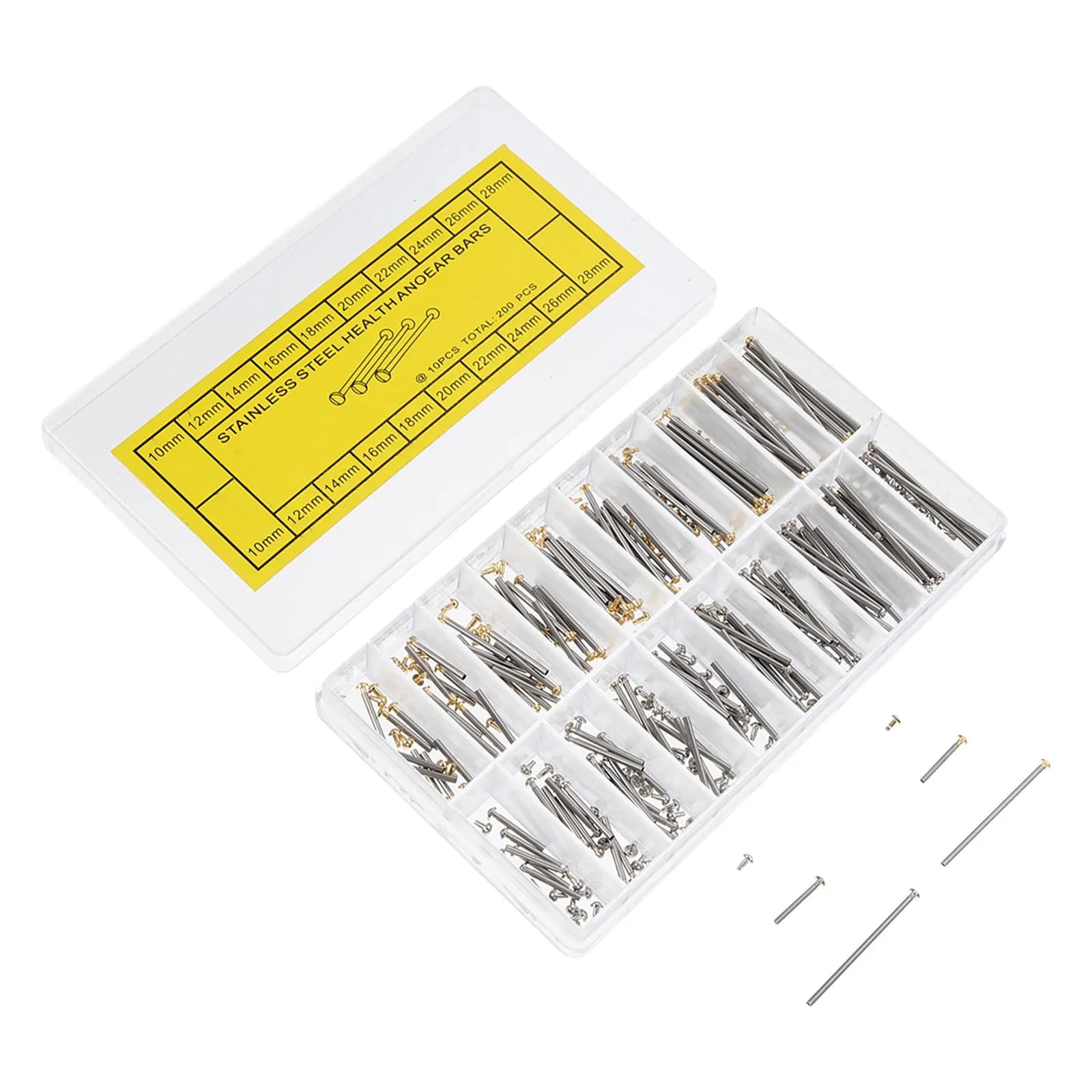 Set di Perni a Vite Premium per Cinturini in Ceramica, Kit di Riparazione Portatile, Perni in Acciaio Inossidabile per Rimozione Facile
