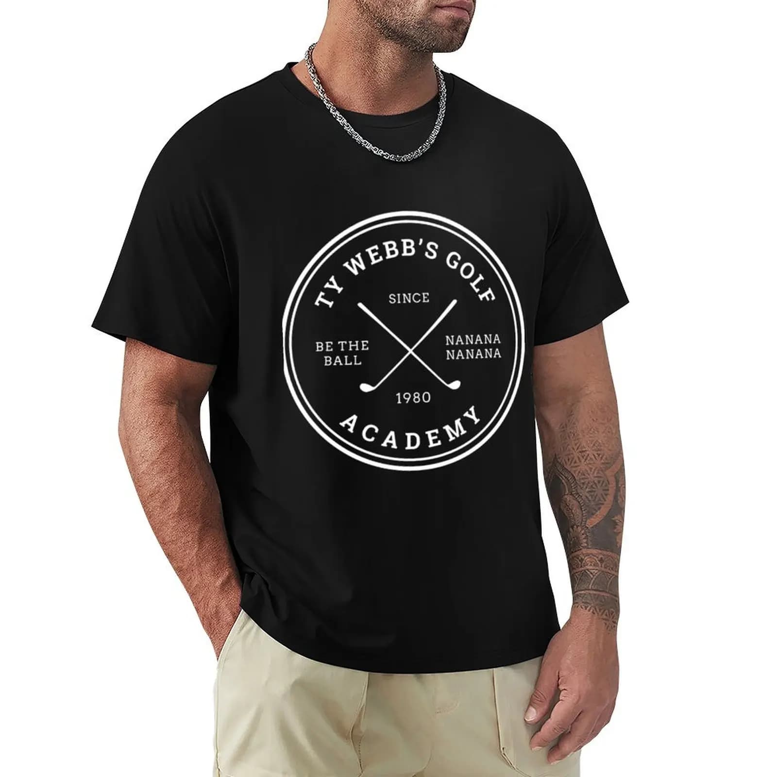 Ty Webbs Golf Academy - T-shirt con logo Since 1980, top basic a maniche corte