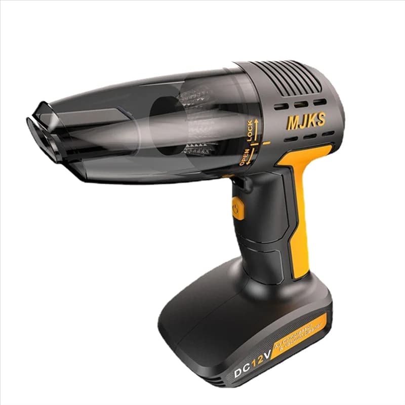 Aspirapolvere manuale wireless e compressore d'aria con luce SOS e set di accessori estensivi - Pneumatici per auto gonfiabilib64b