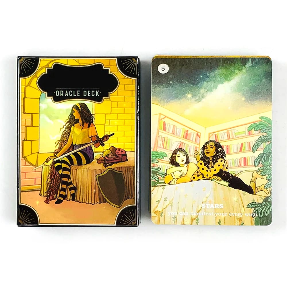 Nuove carte Oracle Mazzo da 46 pezzi I migliori giochi da tavolo per feste casual per ragazze e donne, perfetti per divinazione e regali