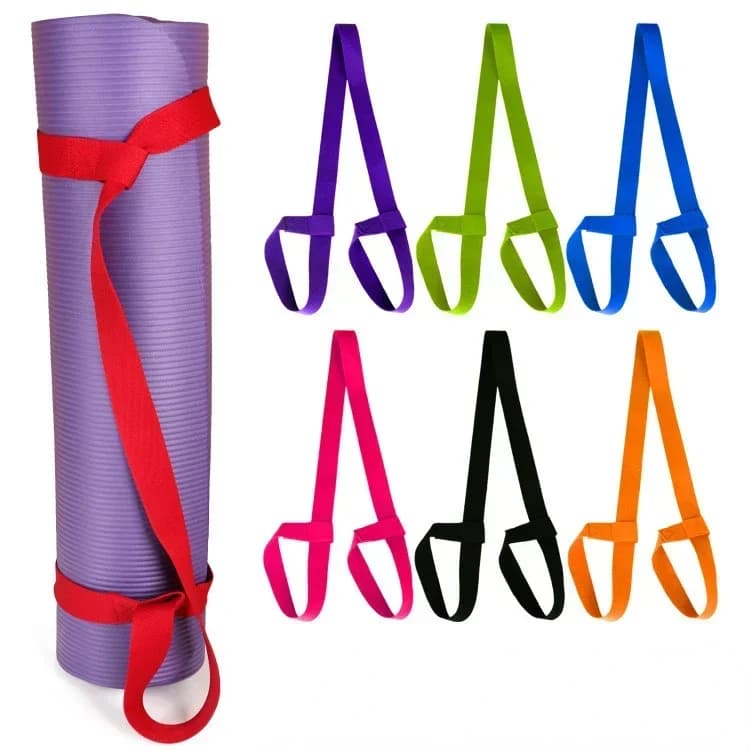 Adjustable Yoga Mat Strap Belt Sports Shoulder Carry Sling Elastic Exercise Stretch Fitness Yoga Belt