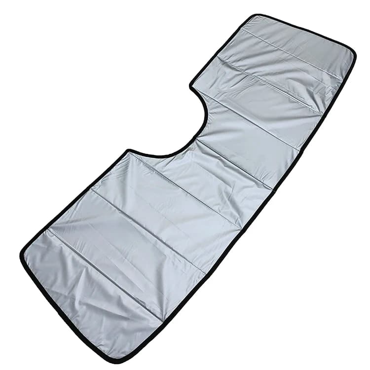 Parabrezza pieghevole Scudo termico Visiera parasole Protezione parasole per Ford Bronco 2021+ Panno rivestito argento + Scheda PE