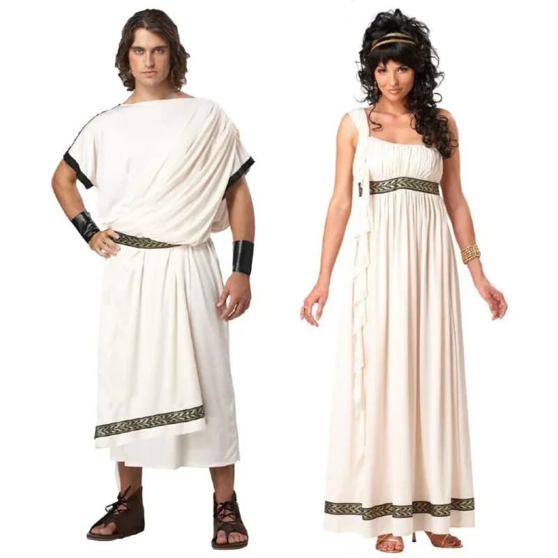 Halloween costume for Men and Women, Ancient Toga Greca, Roman mythological dress, God costume or goddess of Greek mythology