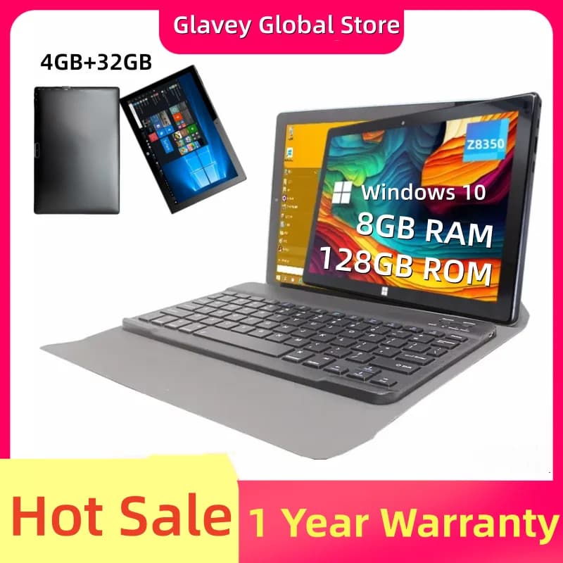 Tablet PC da 10,1 pollici AR10 Windows 10 8 GB RAM 128 GB ROM Quad Core 64 bit X5-Z8350 CPU 1920 * 1200 IPS Doppia fotocamera 5000 mAh