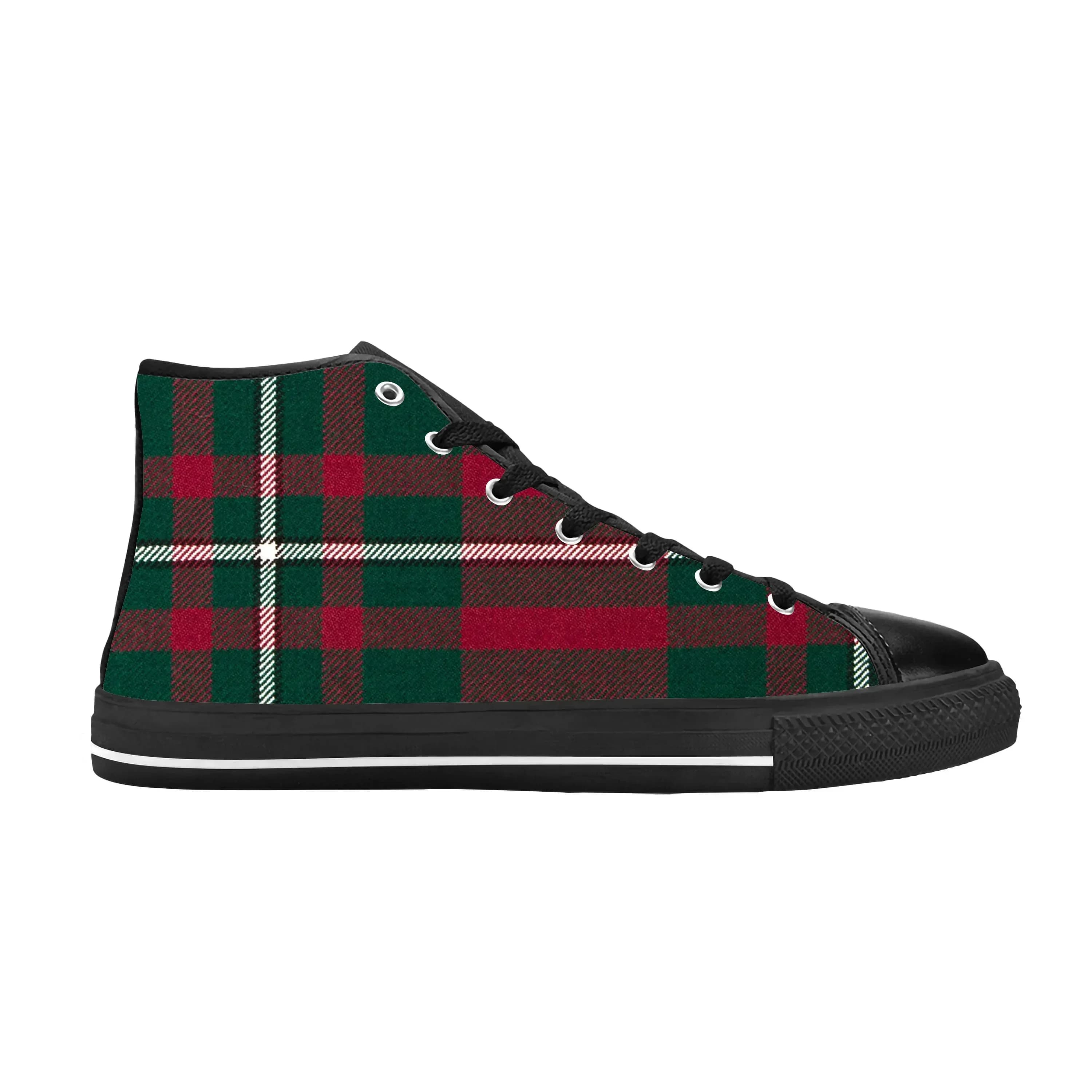 MacGregor Scottish Stewart Clan Tartan Plaid Cool Casual Scarpe in tessuto High Top Comode e traspiranti con stampa 3D per uomo e donna