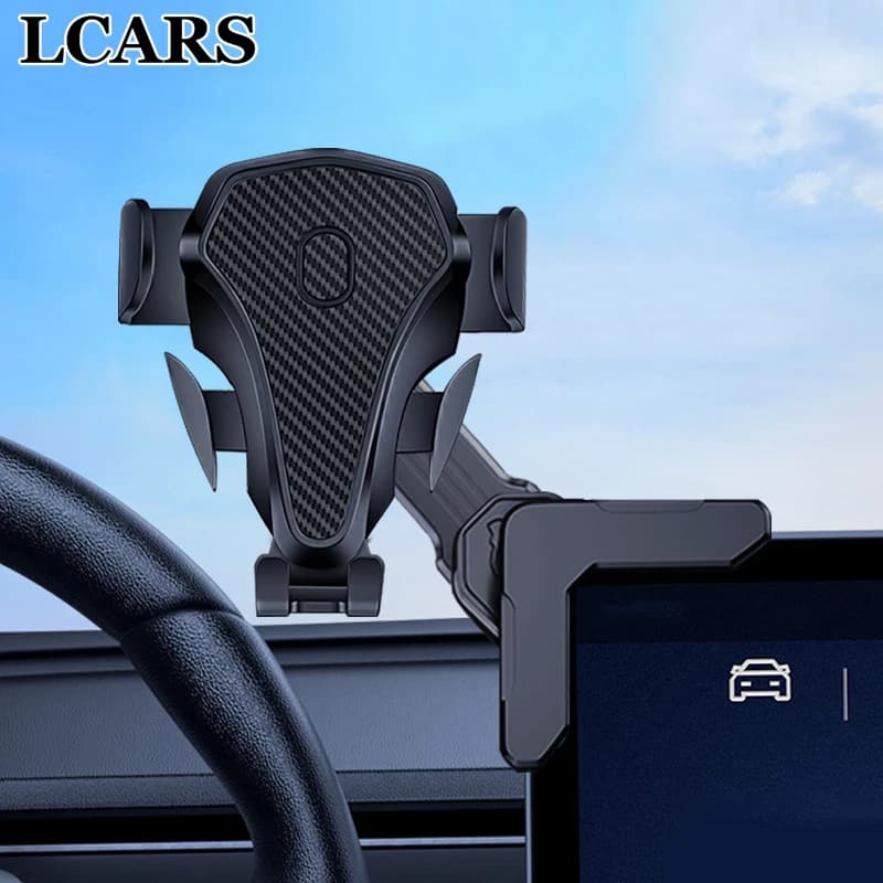 Car Screen Cell Phone Holder Center Control Screen Special Navigation Support for Tesla Model Y Model 3 and Other New Energy Car