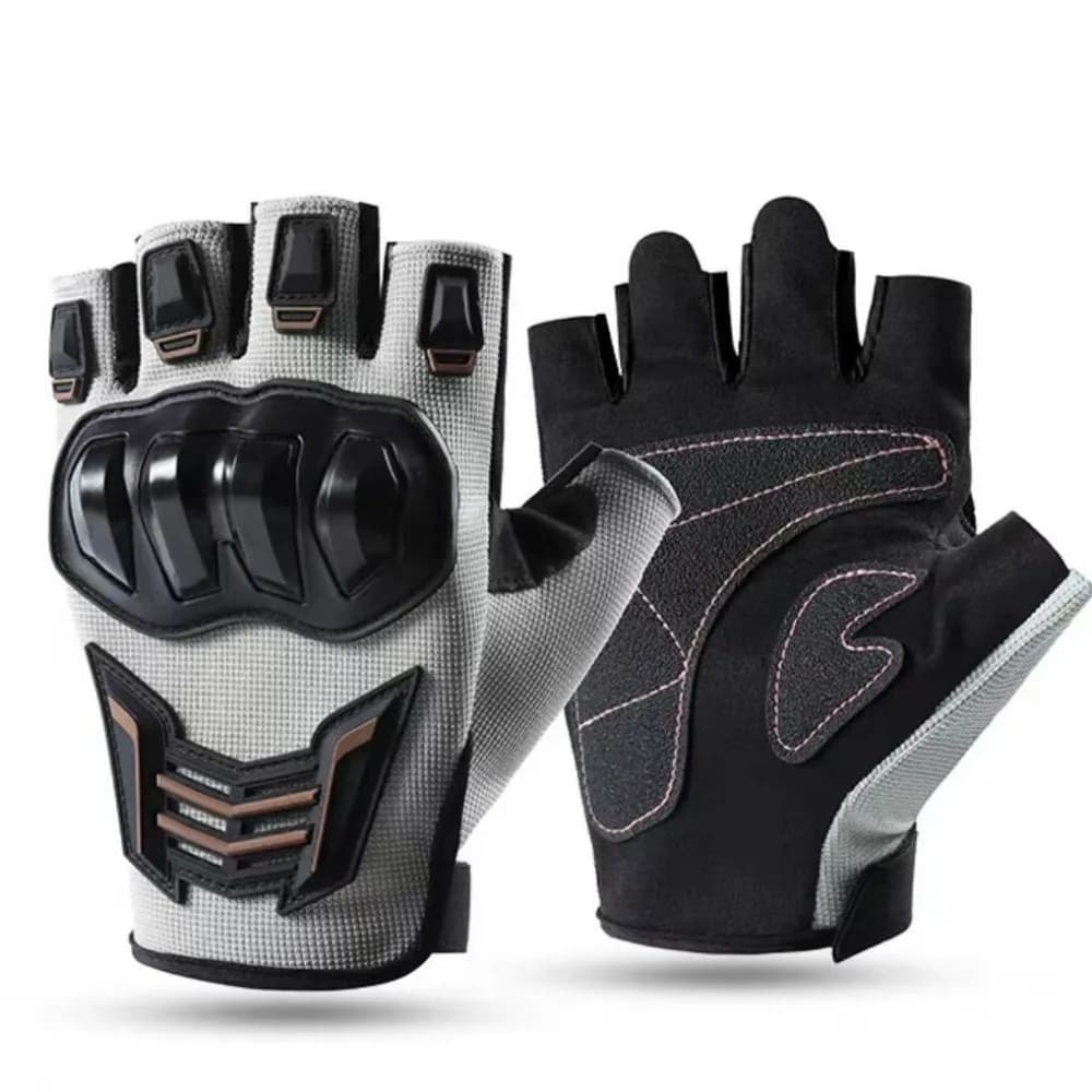 Guanti protettivi da ciclismo con mezze dita Guanti da allenamento per moto da corsa e moto Antiscivolo resistenti all'usura Sport antiurto