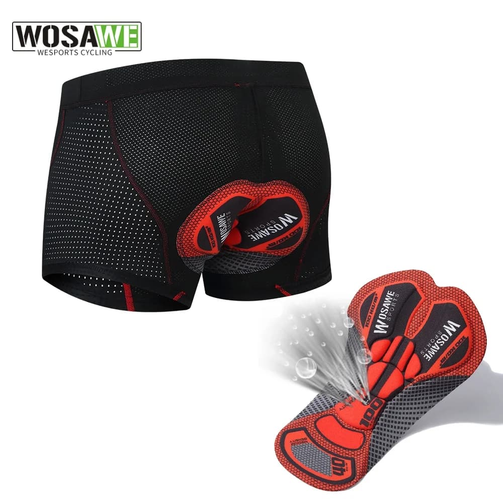 WOSAWE Cycling Shorts Breathable with 5D Gel Padding