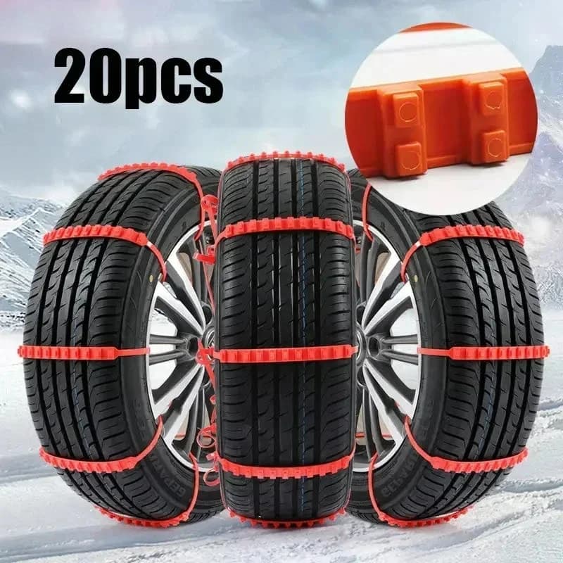 20 pz Catene per pneumatici per auto Inverno Neve Anti-Skid Fascette per pneumatici Auto Outdoor Neve Pneumatico Pneumatico Anti Skid Catena Accessori di emergenza
