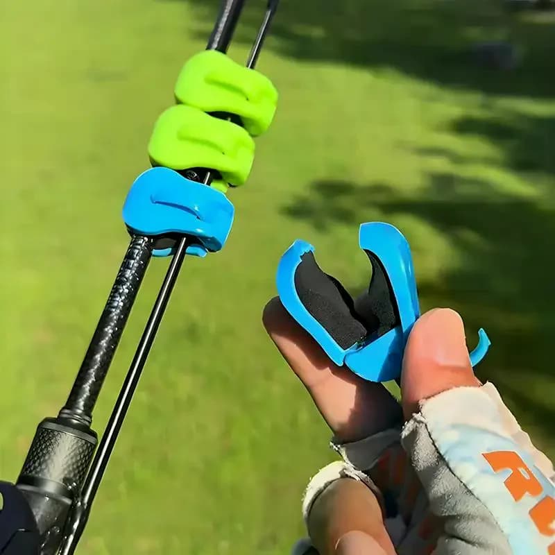 2Pcs Quick-Attach Fishing Rod Clip Tool-Free 1-Hand Holder Secure Grip Freshwater Rod Storage Rack Tackle Organizer