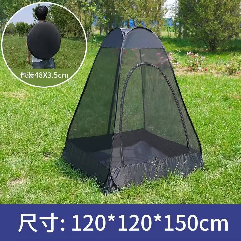 Tenda da campeggio a rete anti-zanzare, apertura rapida, per esterni estivi, facile da montare e riporre