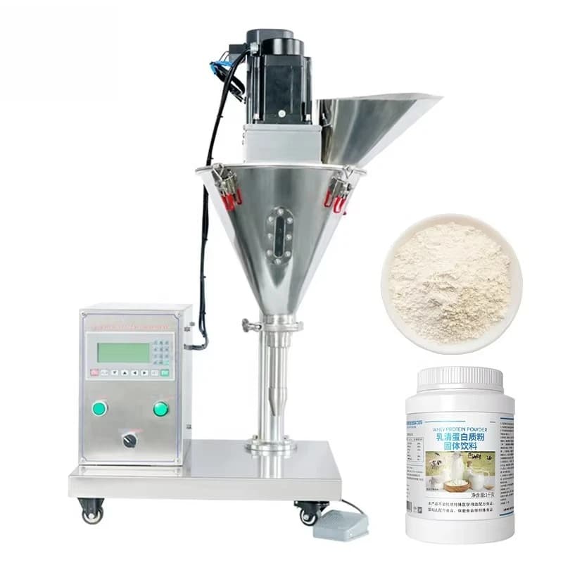 High Quality Wholesale Tabletop Vertical Protein Chili Spices Bean Coffee Powder Dispenser Auger Weighing Screw Filling Machine
