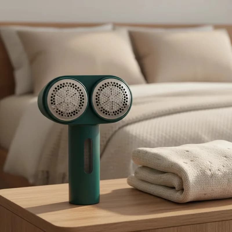 Levapelucchi Elettrico Portatile Ricaricabile con Display LED per Tessuti e Lana, Rimuovi Pelucchi Domestico a Rullo Manuale