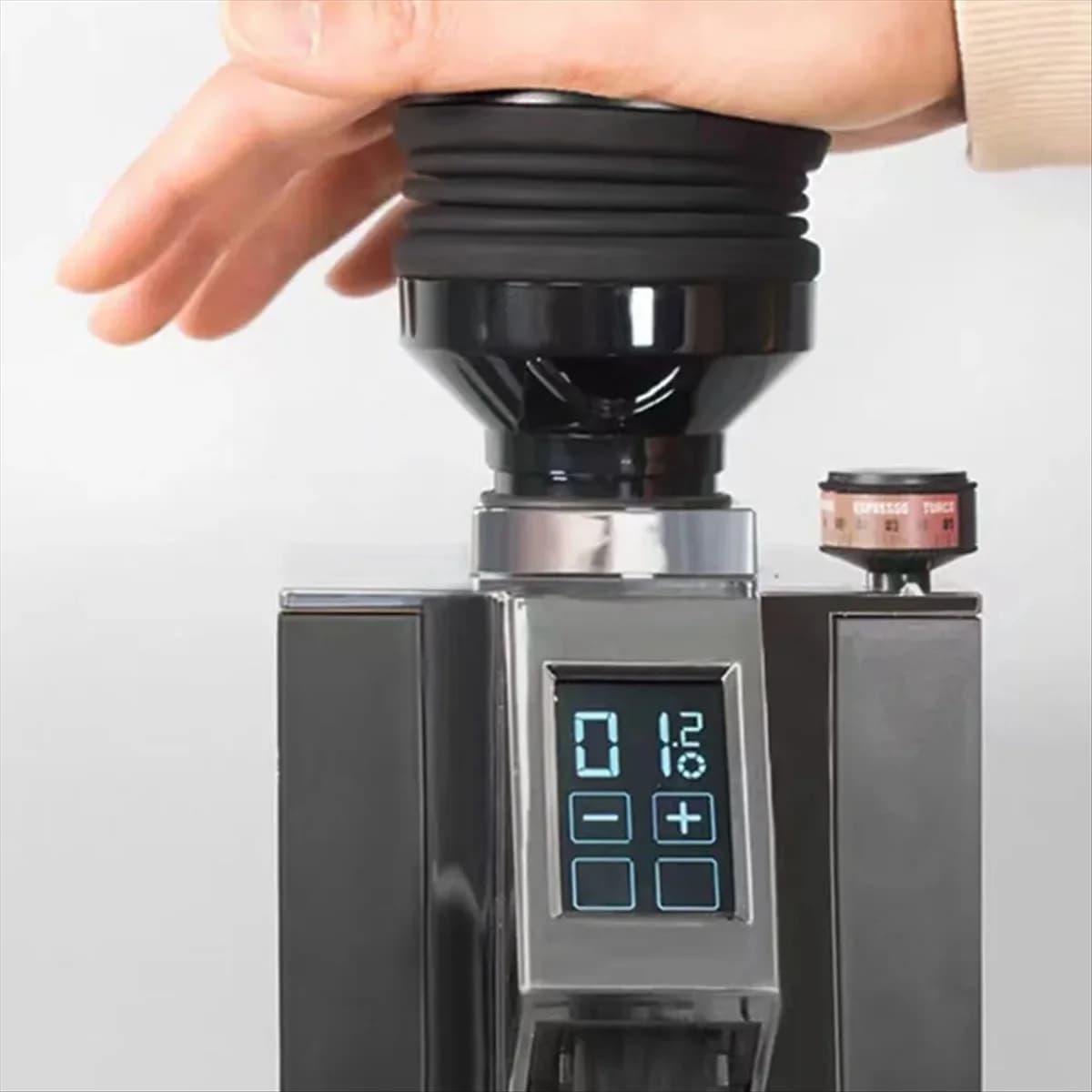 B43C Per Eureka Macinacaffè per chicchi di caffè Tramoggia a dose singola e soffietto Macinacaffè Contenitore per chicchi Strumento di pulizia che soffia