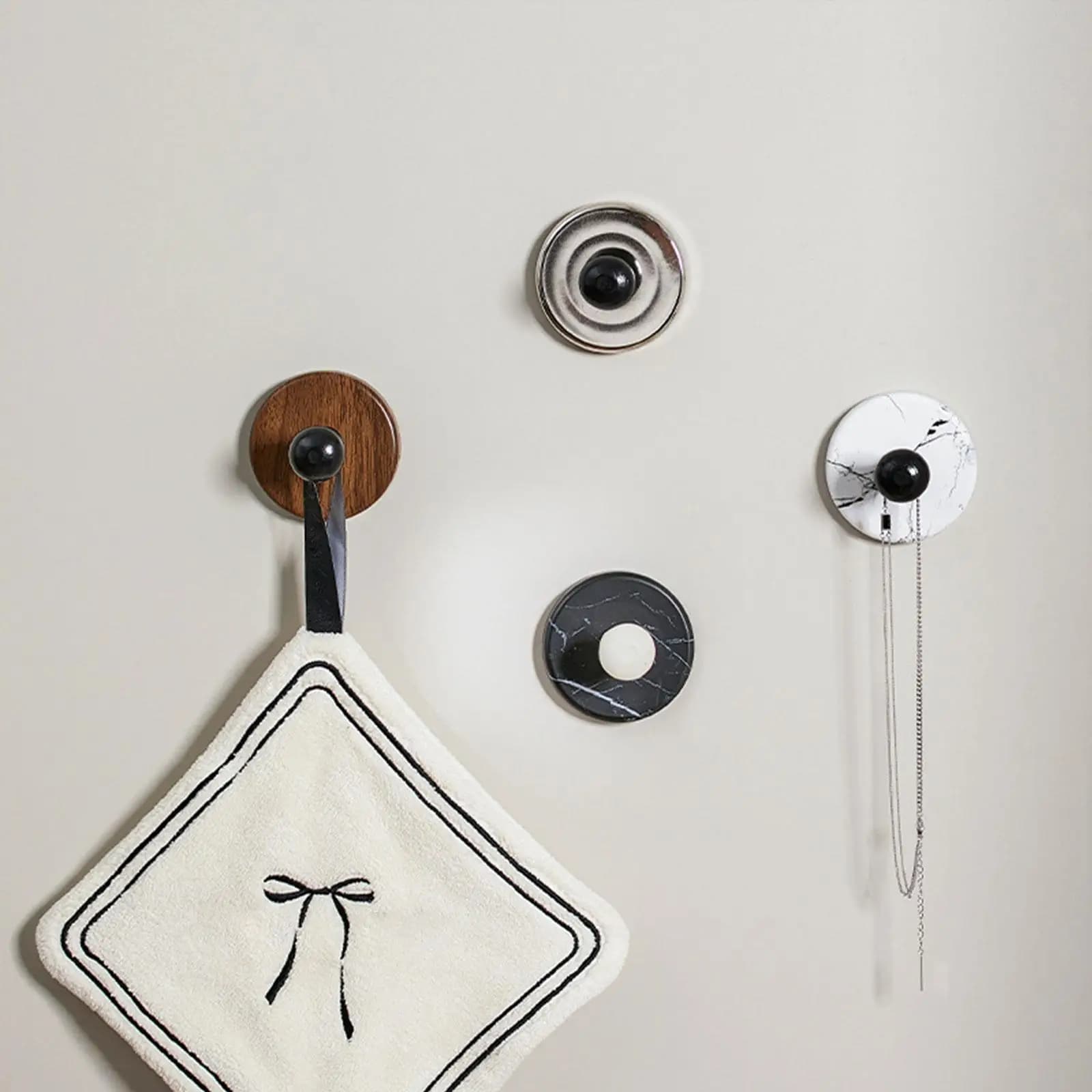 Suction Cup Hook Entryway Wall Hanger Utility Hook Multifunctional Space Saving Modern Compact Coat Hook for Dorm Tile Mirror